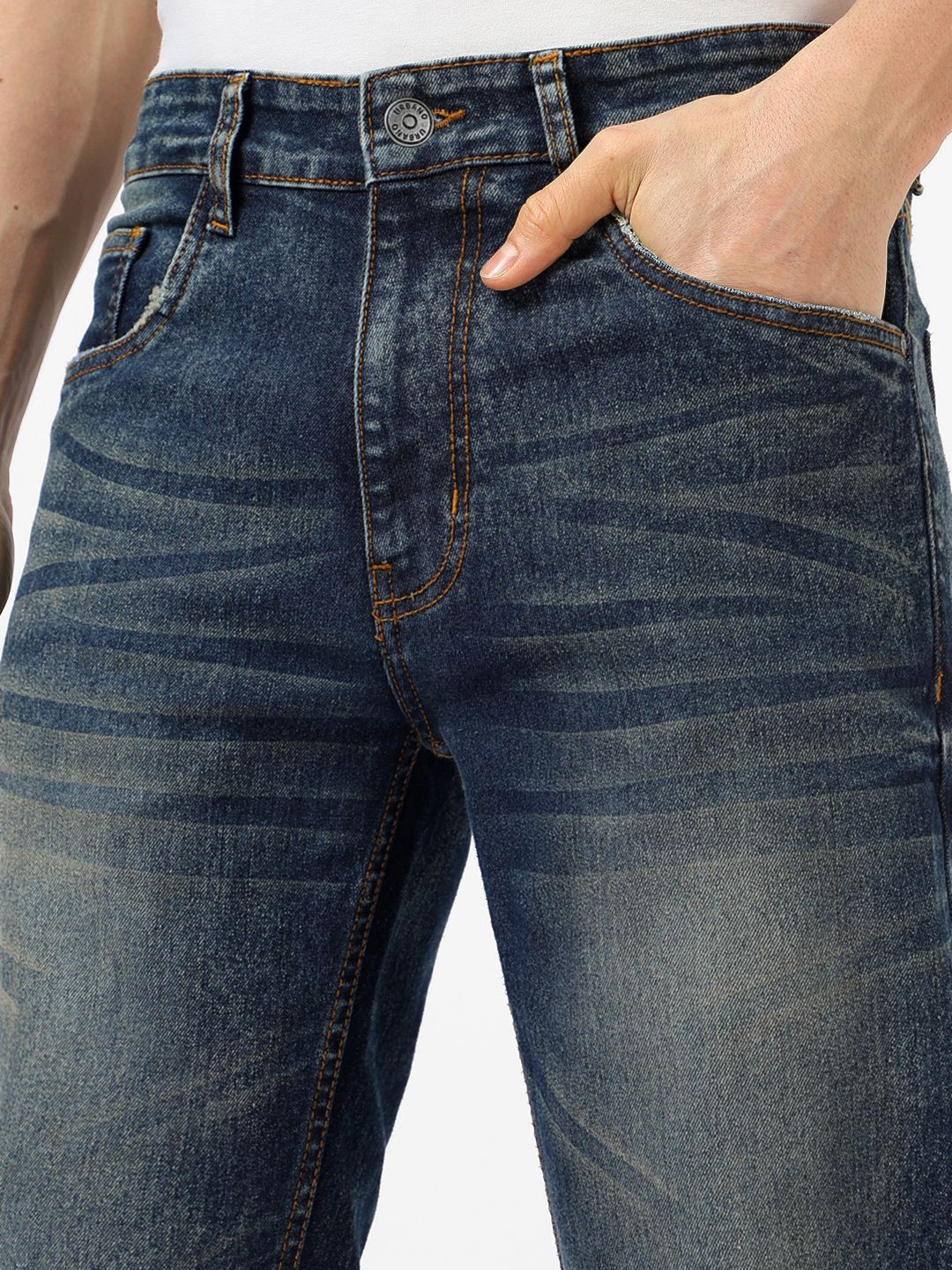 Urbano Fashion Regular Fit Stretchable Washed Jeans