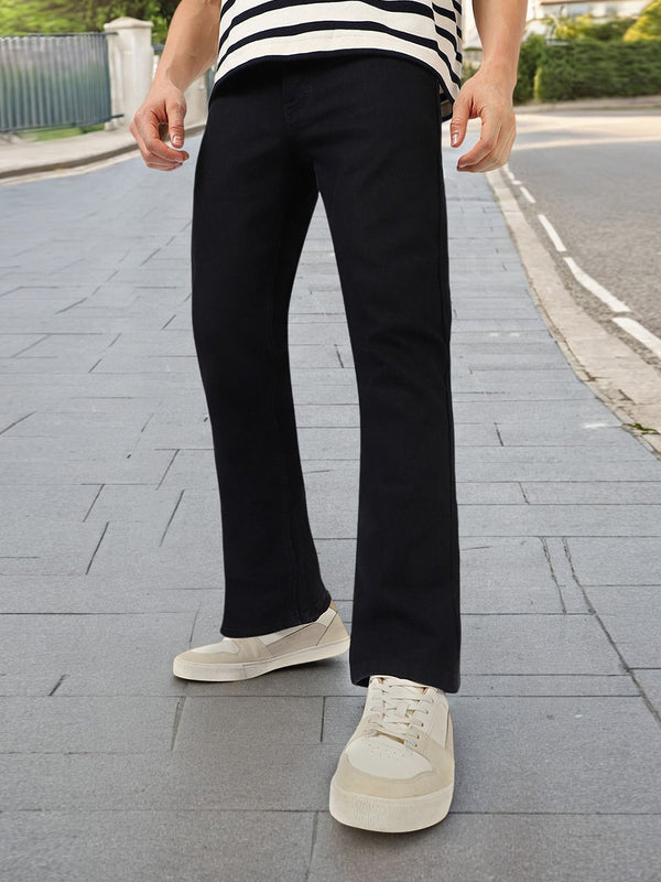 Seluar Jeans Boleh Renggang Potongan Boot Pertengahan Lelaki Urbano Fashion