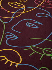 DILLINGER Women's Oversized Crew Neck Printed Tshirt