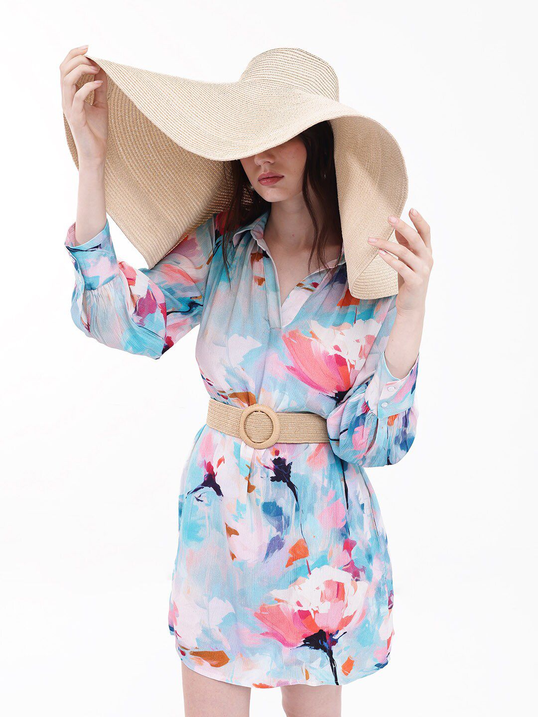 RAREISM Floral Print A-Line Dress