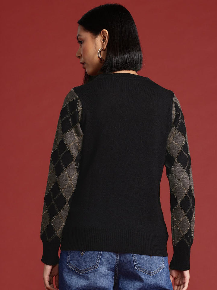 all about you Self-Checked Pullover
