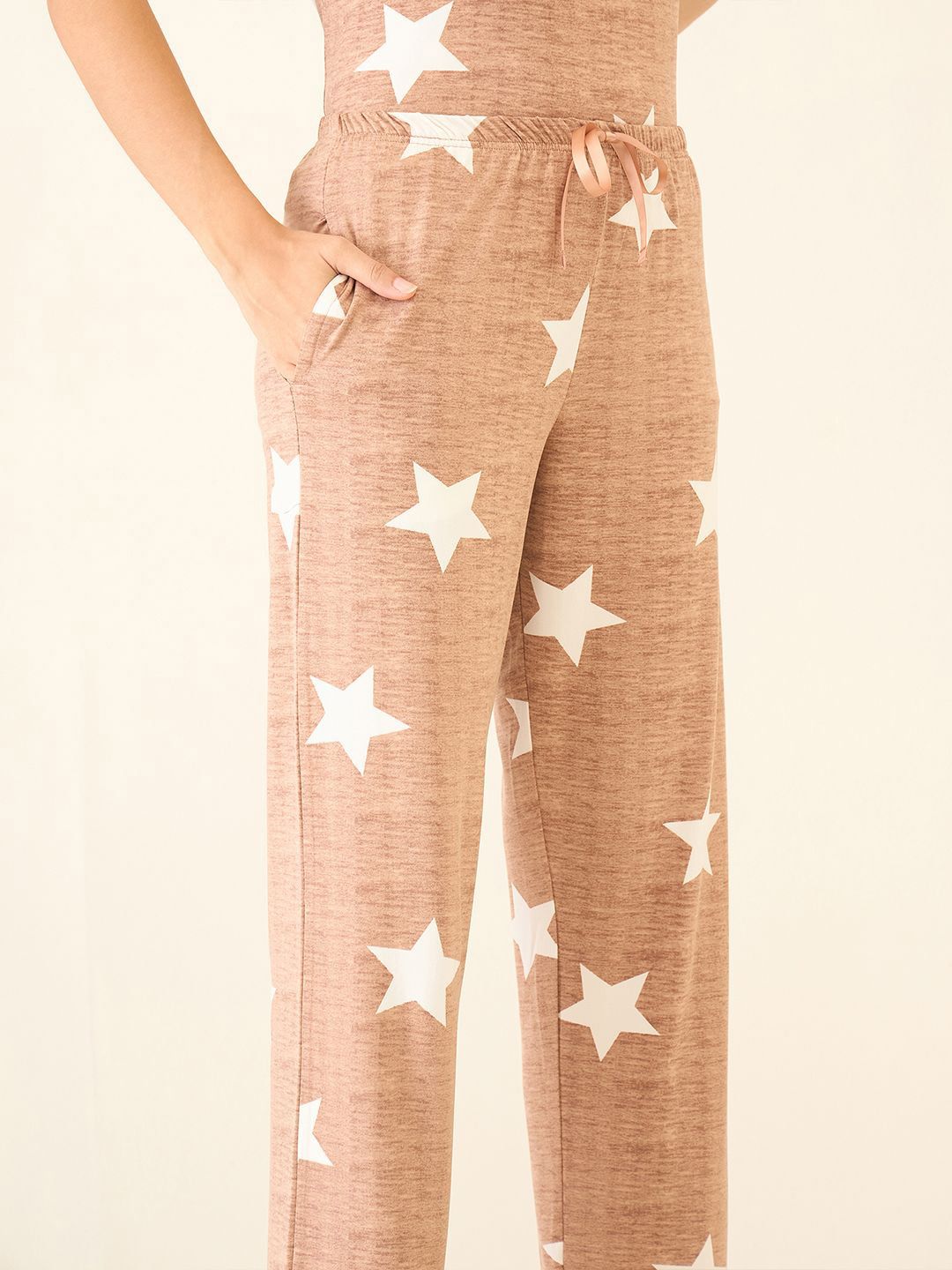 Sweet Dreams Women Printed Top & Pajamas Night Suit