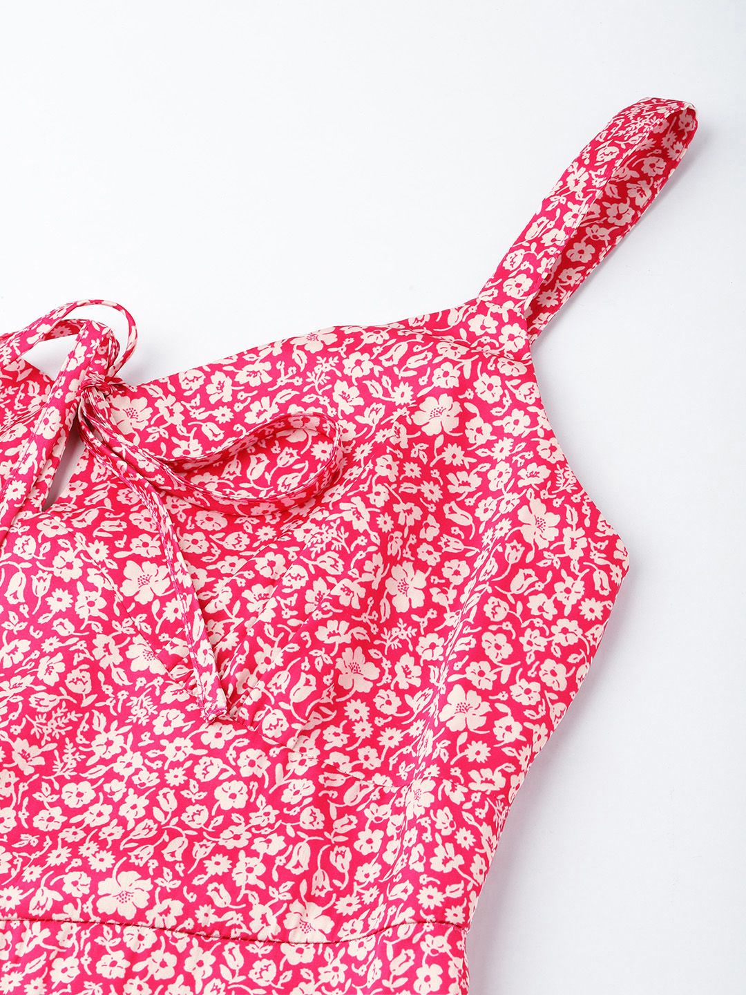 DressBerry Women City Chic Bow-Tie Blossom Strappy Pure Cotton Dress