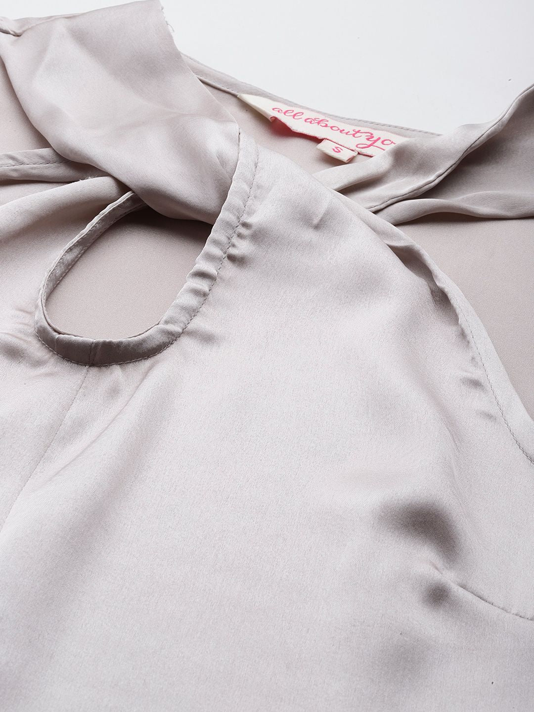 all about you Twisted Detail Satin Top