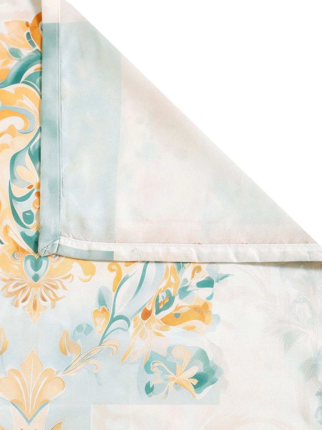 Moda Rapido X KLOTTHE Green & Gold-Toned Geometric 400 TC King Bedsheet with 2 Pillow Covers