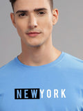 ADRO Men Typography Printed Raw Edge T-shirt