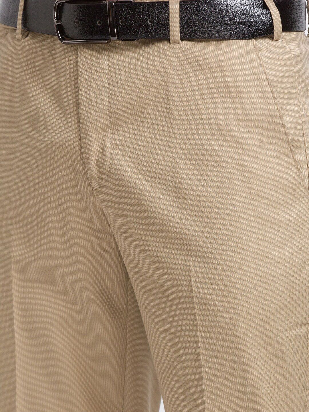 Park Avenue Men Super Slim Fit Plain Formal Trousers