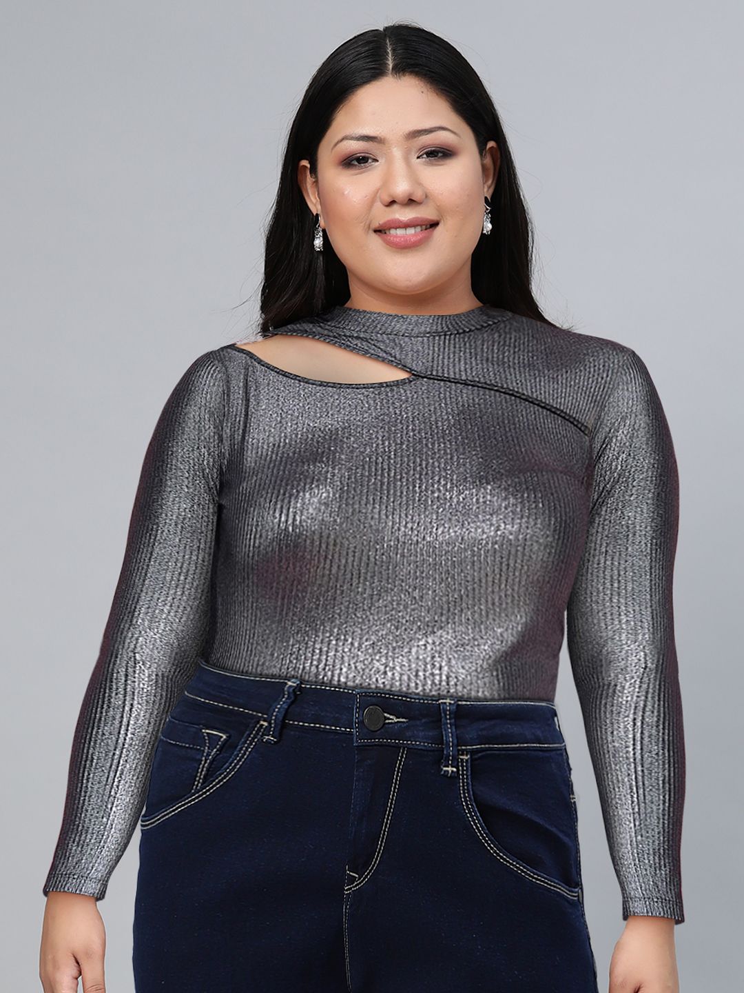 Tokyo Talkies Women Stylish Black Solid Top