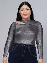 Tokyo Talkies Women Stylish Black Solid Top