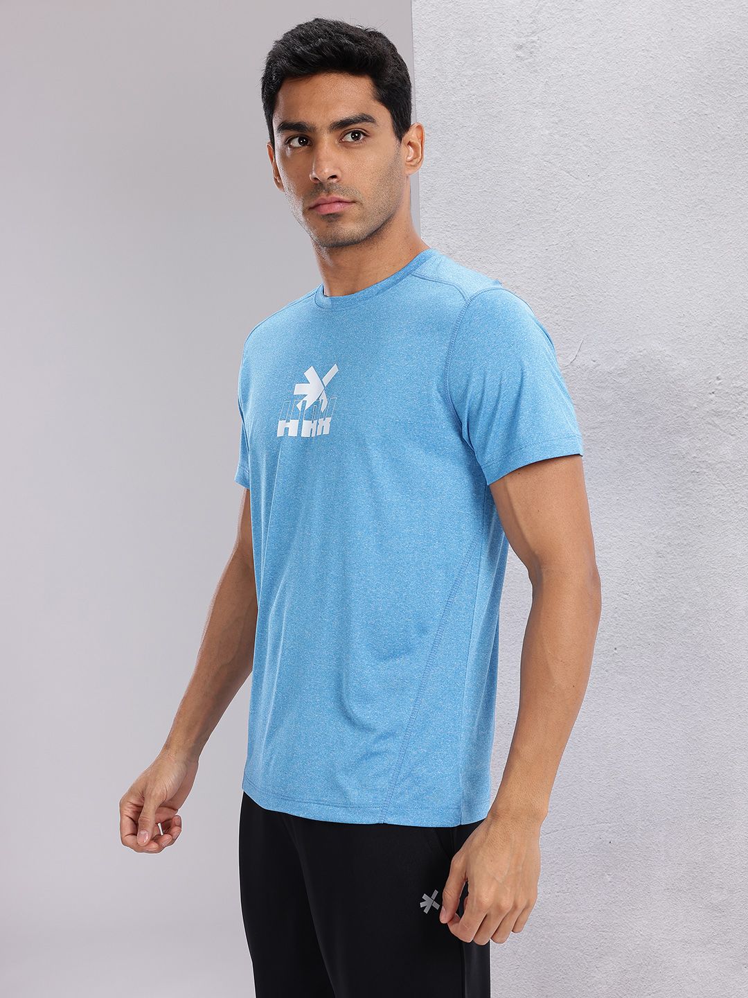 HRX by Hrithik Roshan Men Brand Logo Printed Rapid-Dry Training T-shirt