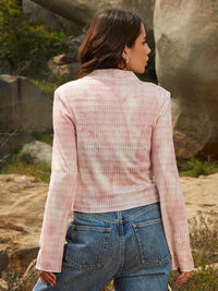 Campus Sutra Women Self Design Tie & Dye Shirt Style Top