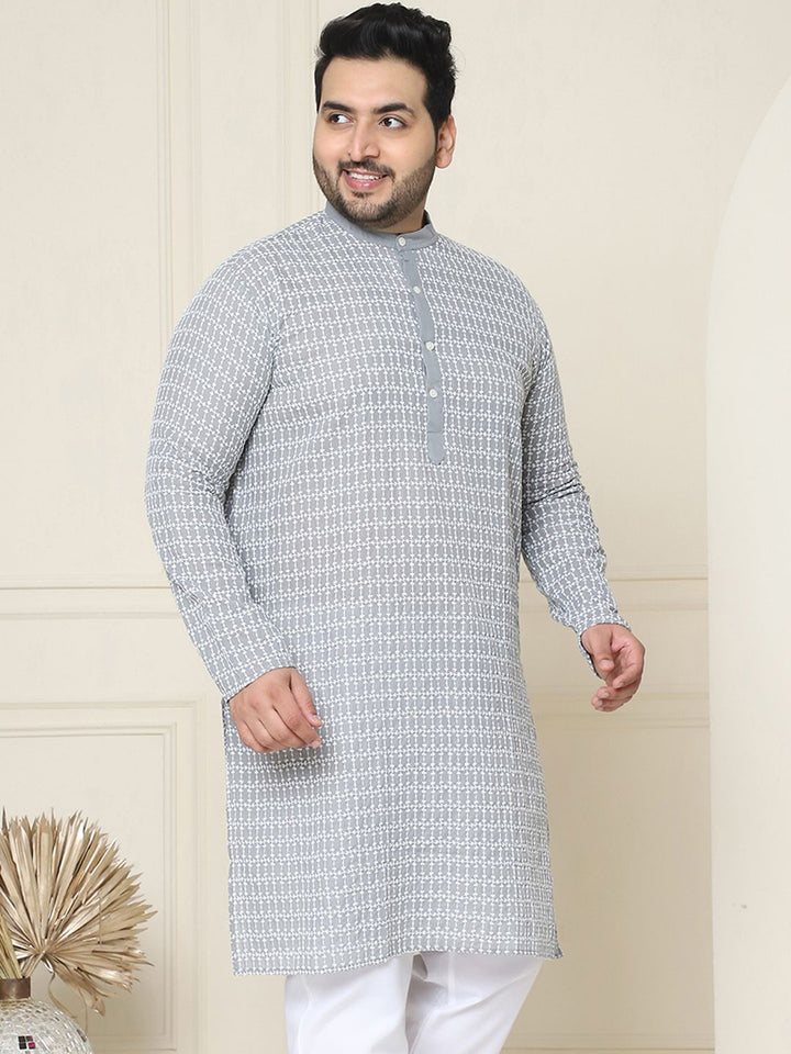 SOJANYA PLUS Embroidered Cotton Kurta