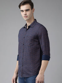 SPYKAR Men Pure Cotton Slim Fit Floral Printed Casual Shirt