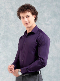 The Indian Garage Co. X Luxe Slim Fit Long Sleeves Cotton Opaque Formal Shirt