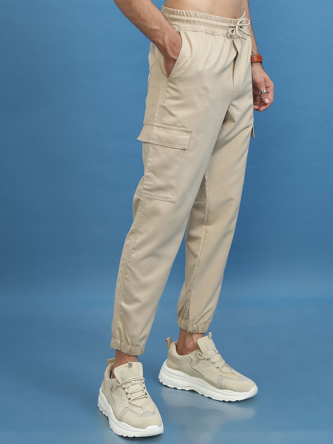 HIGHLANDER Men Casual Cargo Jogger Trousers