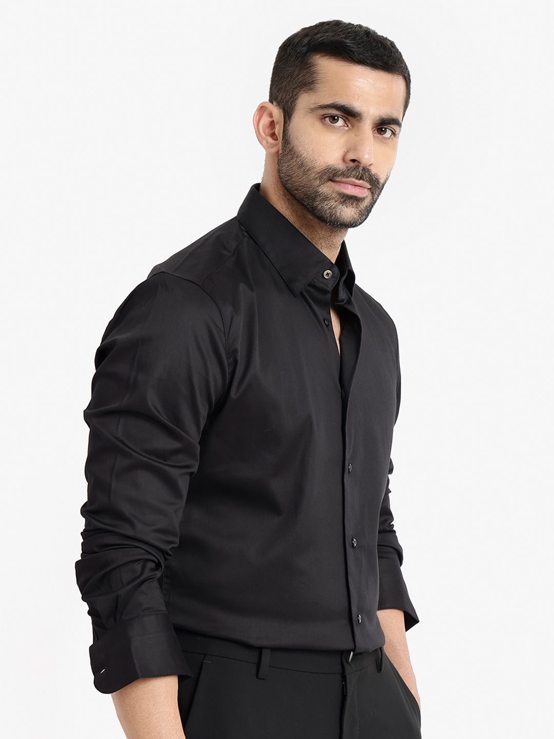 RARE RABBIT Men Como Slim Fit Formal Cotton Shirt