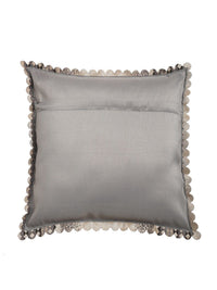 HOSTA HOMES Grey & Beige Set of 5 Velvet Square Cushion Covers