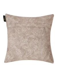 HOSTA HOMES Cream-Coloured & Gold-Toned 2 Pieces Floral Velvet Square Cushion Covers