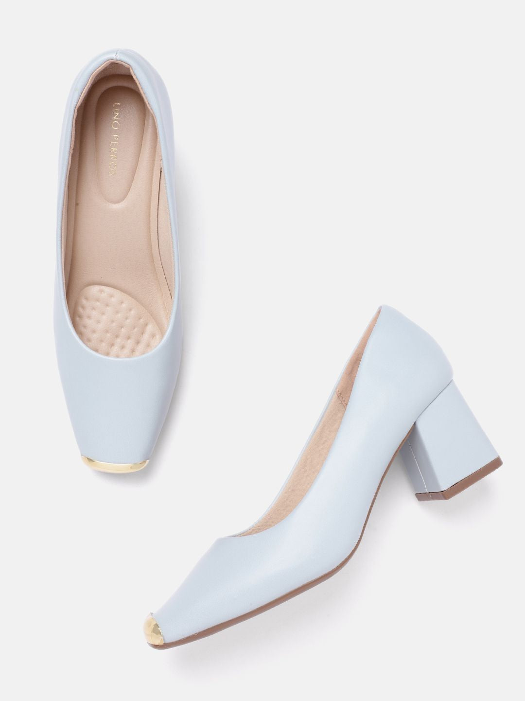 Lino Perros Embellished Detail Block Heels Pumps