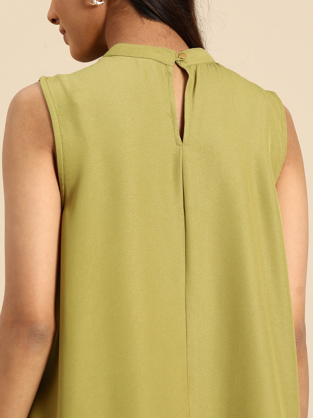 all about you Mandarin Collar Top