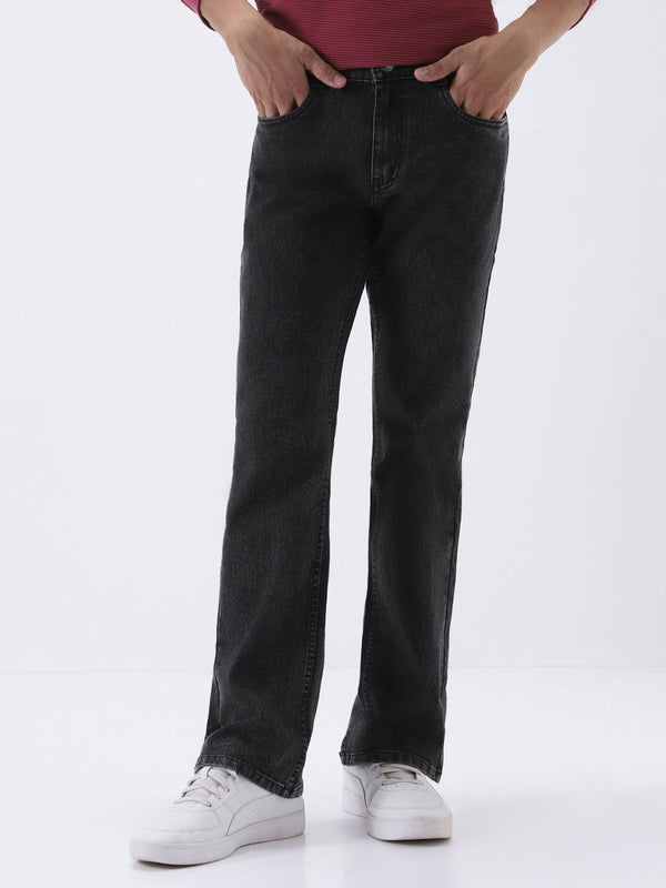 Urbano Fashion Men Mid Rise Light Fade Stretchable Bootcut Jeans