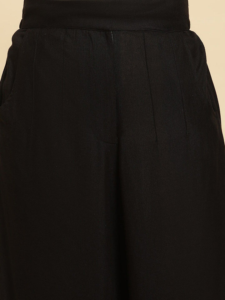 W Women Self Designed Top & Palazzo