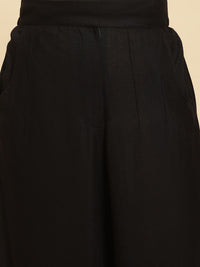 W Women Self Designed Top & Palazzo