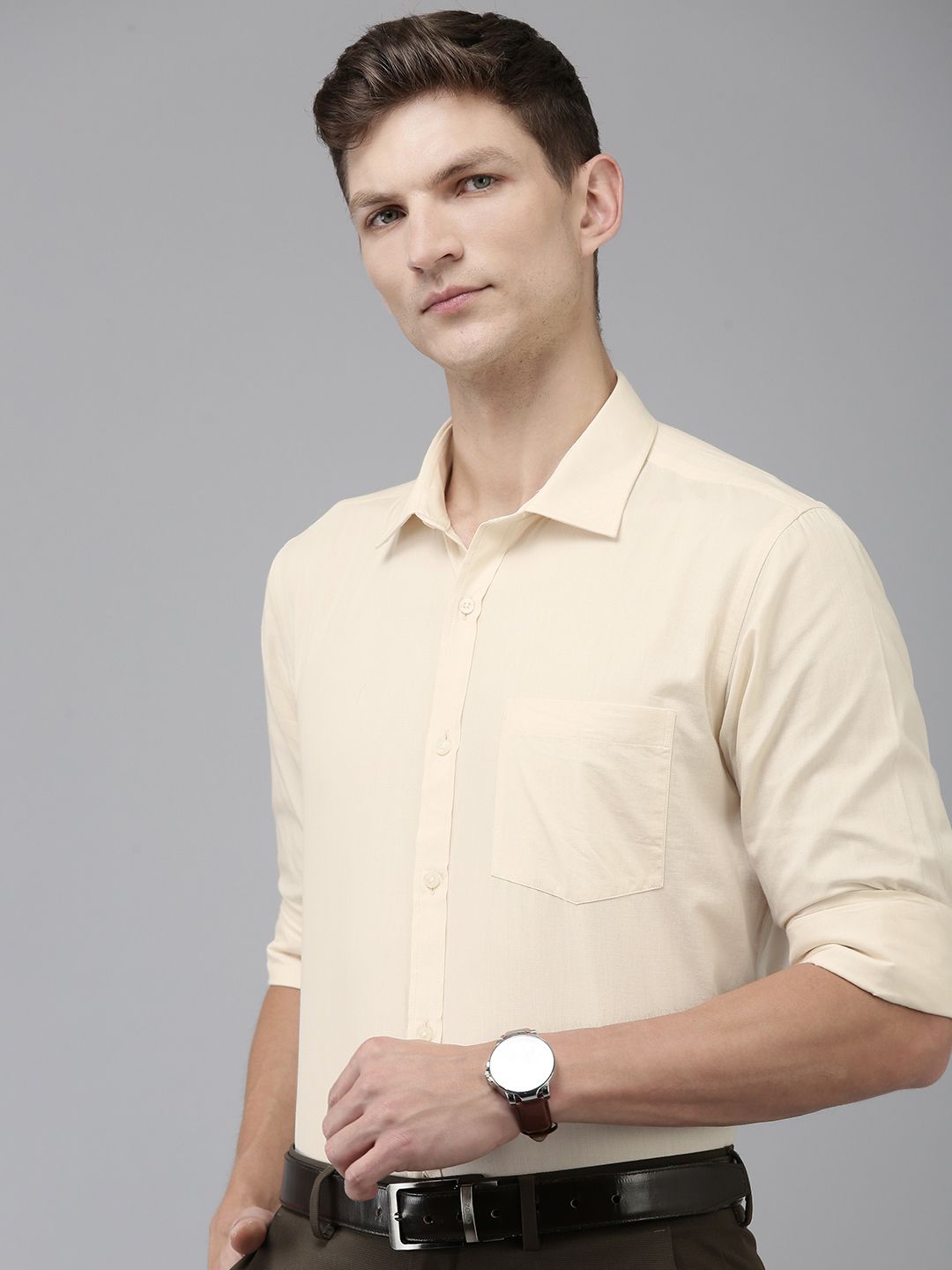 Park Avenue Pure Cotton Slim Fit Opaque Formal Shirt