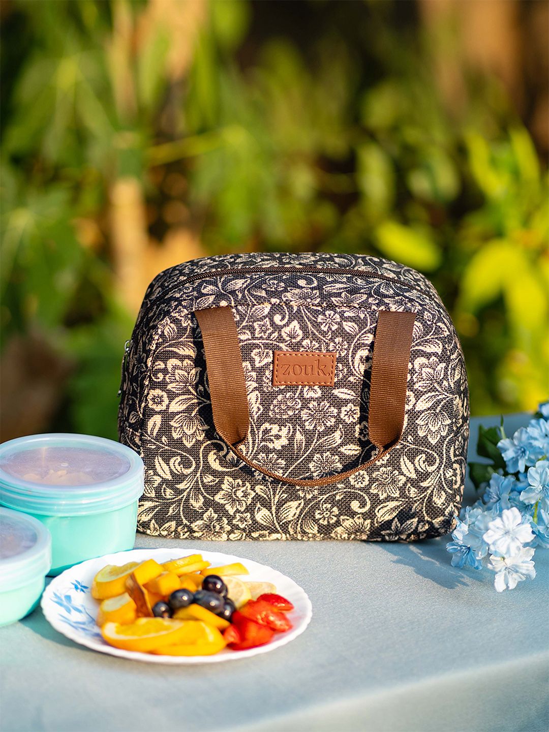 ZOUK Women Printed Insulated Lunch Bag