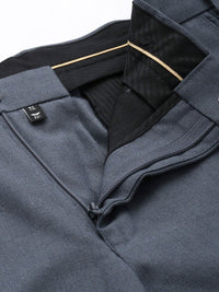 Park Avenue Men Smart Fit Low-Rise Formal Trousers
