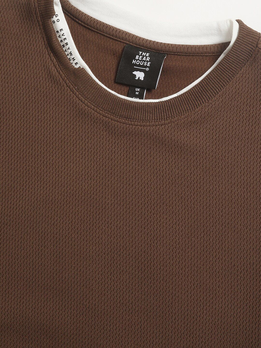 THE BEAR HOUSE Round Neck Long Sleeves Relaxed Fit T-shirt