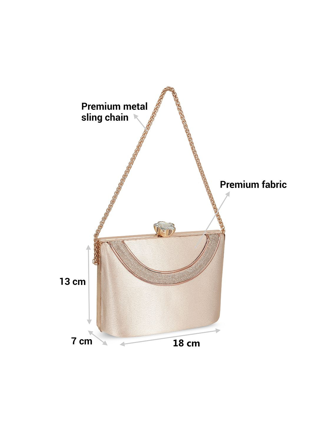 Metro Embellished Box Clutch