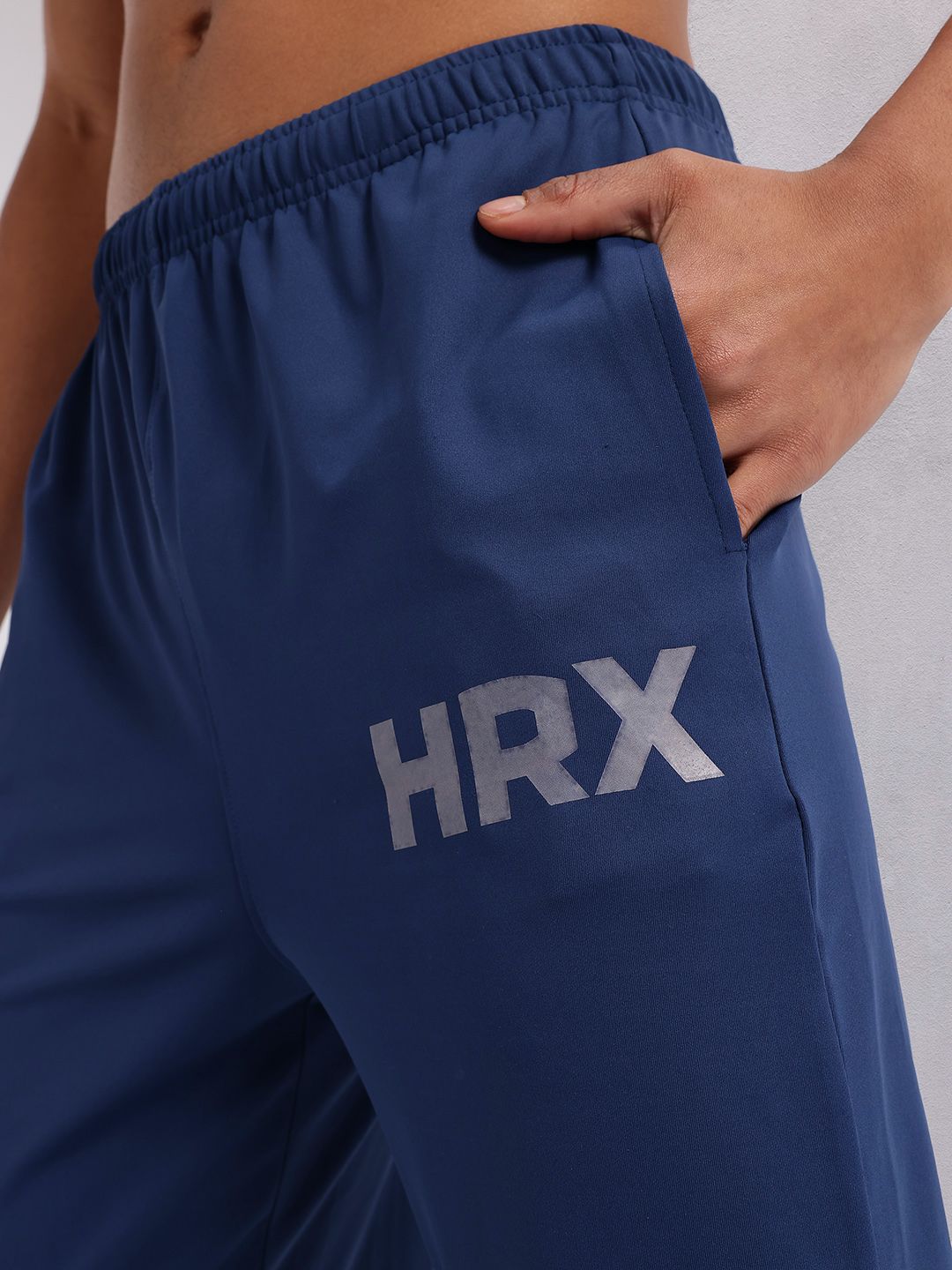 HRX by Hrithik Roshan Men Brand Logo Printed Mid-Rise Running Track Pants