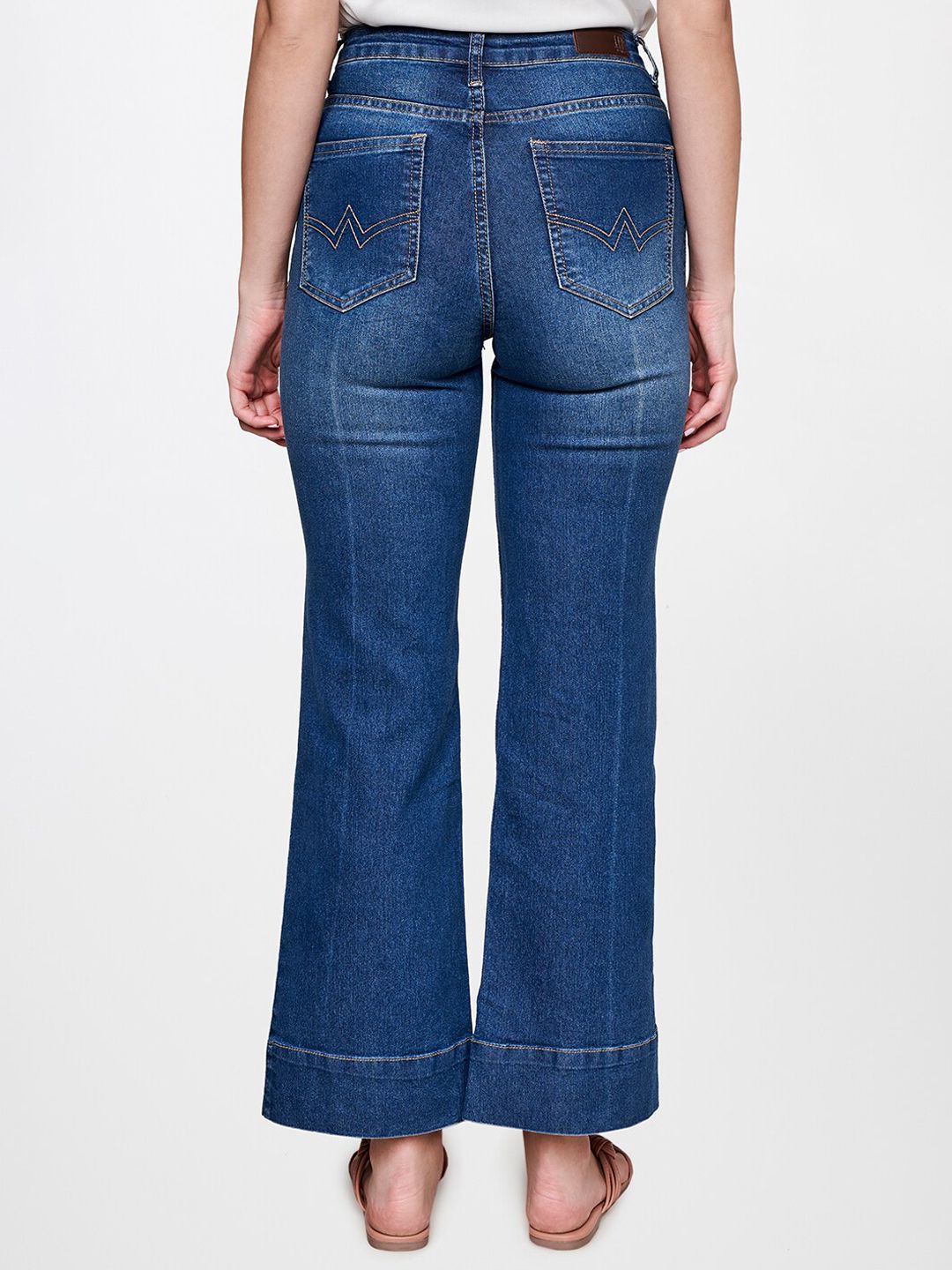 AND Women High-Rise Light Fade Bootcut Jeans