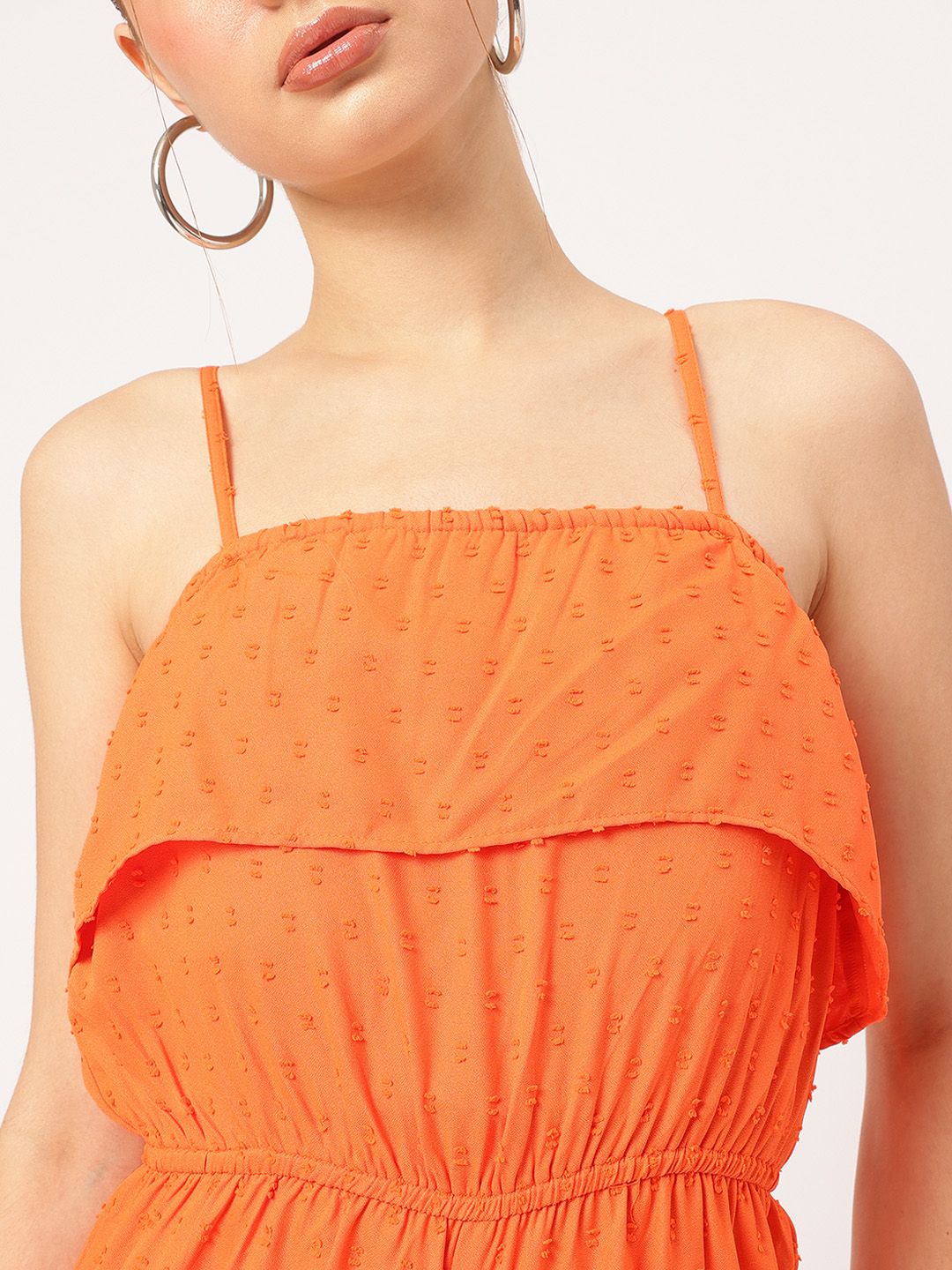 DressBerry Sunny Side-Up Dobby Weave Strappy Playsuit