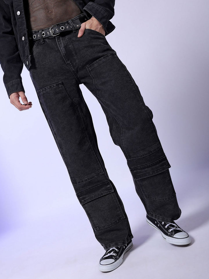 The Indian Garage Co Men Relaxed Fit Mildly Distressed Jeans