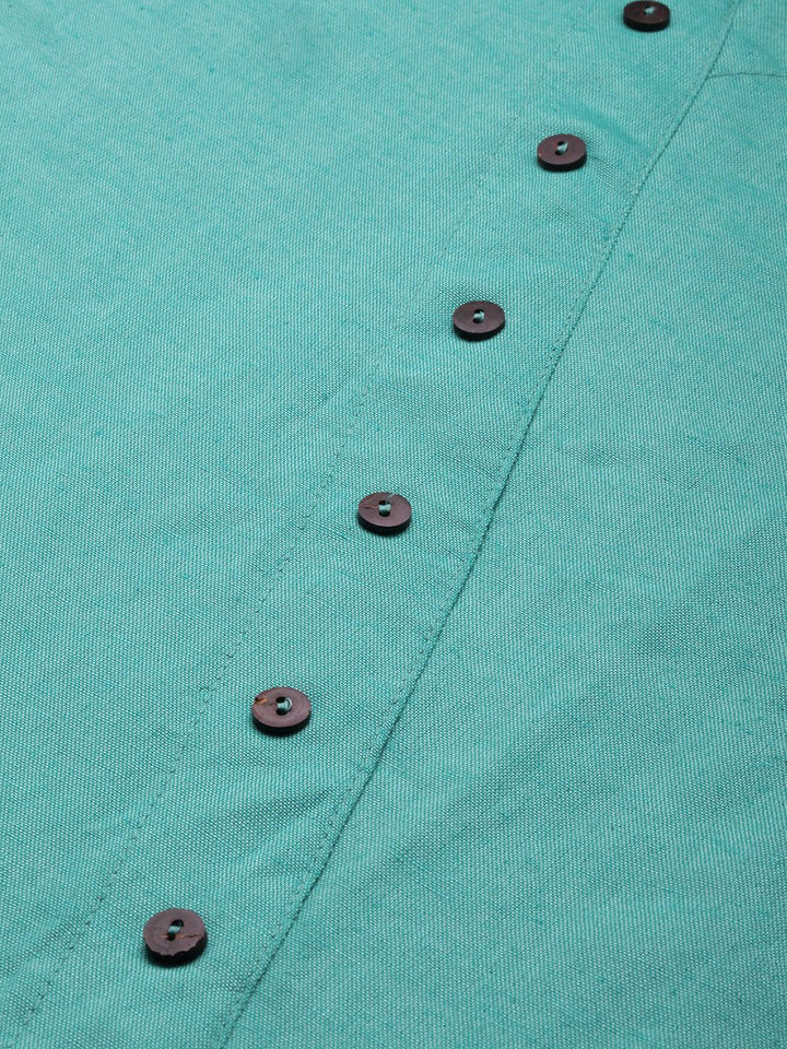 Global Desi Sea Green Asymmetric Tunic