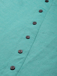 Global Desi Sea Green Asymmetric Tunic
