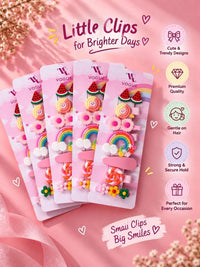 VOGUE PANASH Set Wanita 5 Klip Rambut Alligator Berhias
