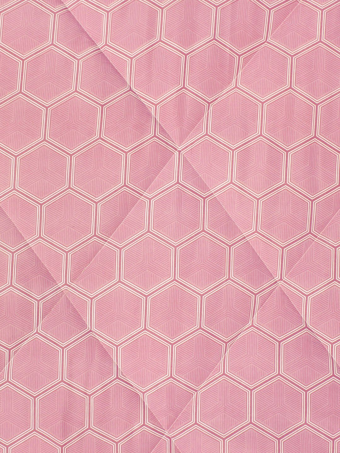 Story@home Pink & Blue Floral 180 GSM AC Room Reversible Single Bed Comforter