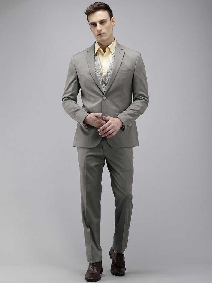 Park Avenue Single Breasted Slim Fit 3-Piece Party Wear Suit