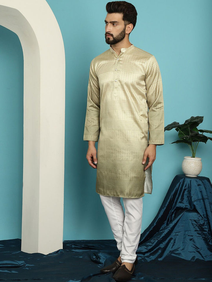 SOJANYA Kurta Berlabuci Biasa Berjalur Dengan Piyama