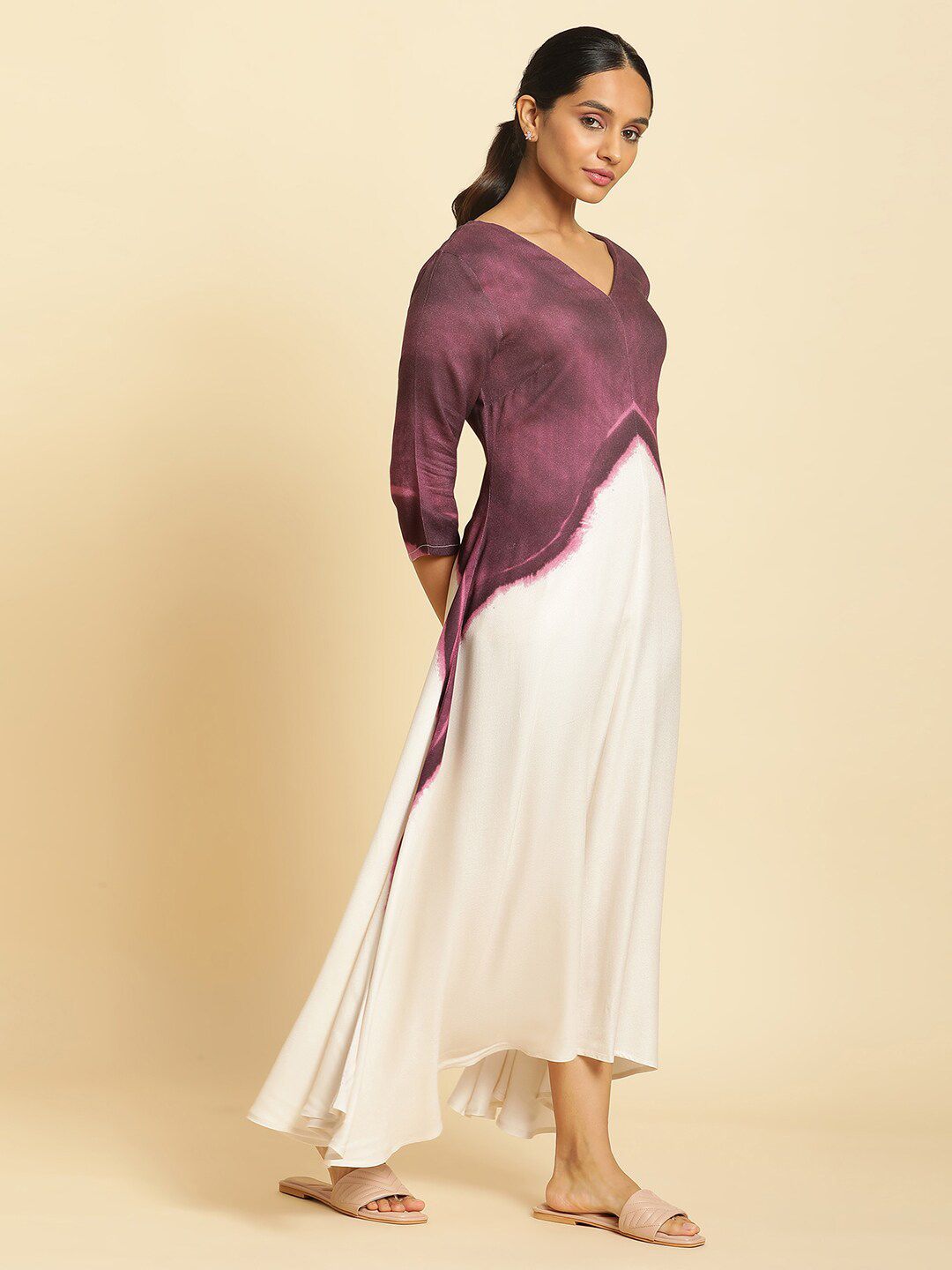 W  Tie & Dye Maxi Dress