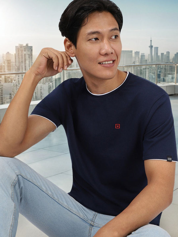 Urbano Fashion Round Neck Slim Fit Bio Finish Pure Cotton T-shirt