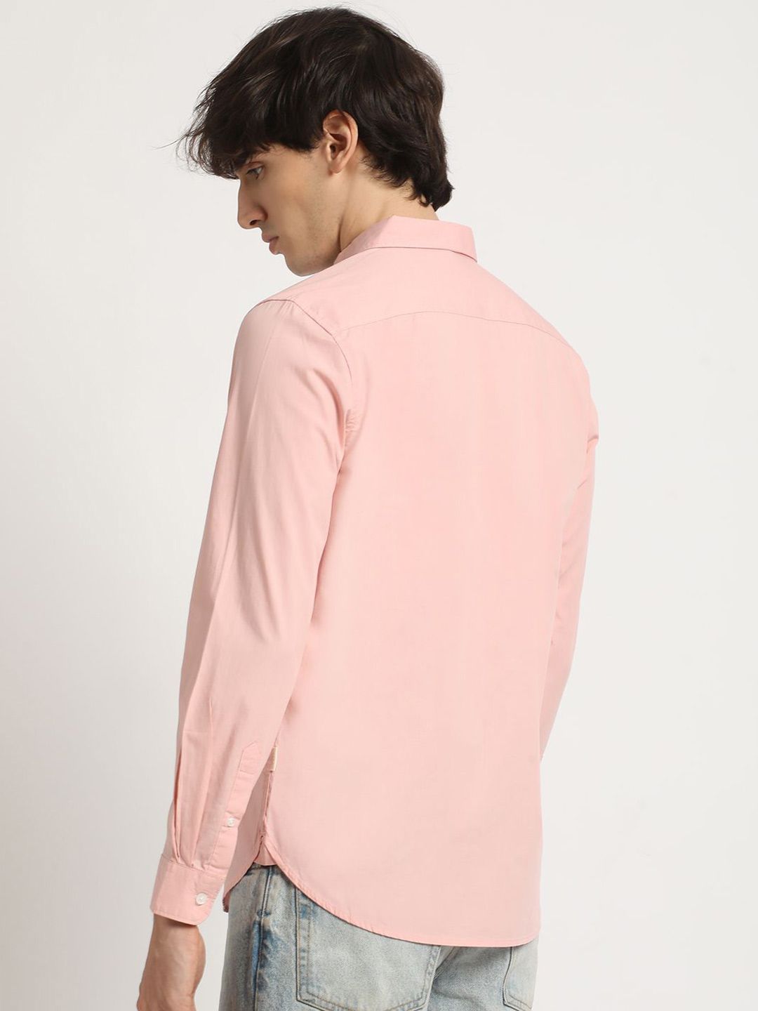THE BEAR HOUSE Men's Solid Slim Fit Casual Shirt