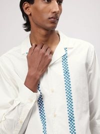 ether Artisan Hand Block Geometric Printed Casual Shirt