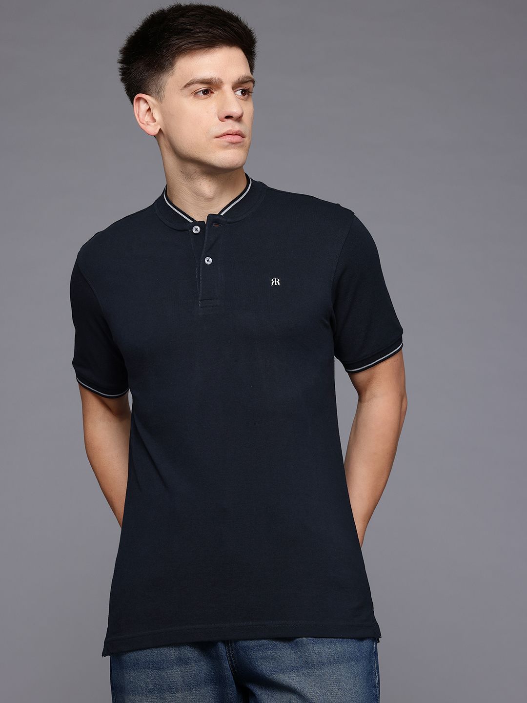 Raymond Henley Neck Pure Cotton Modern Fit T-shirt