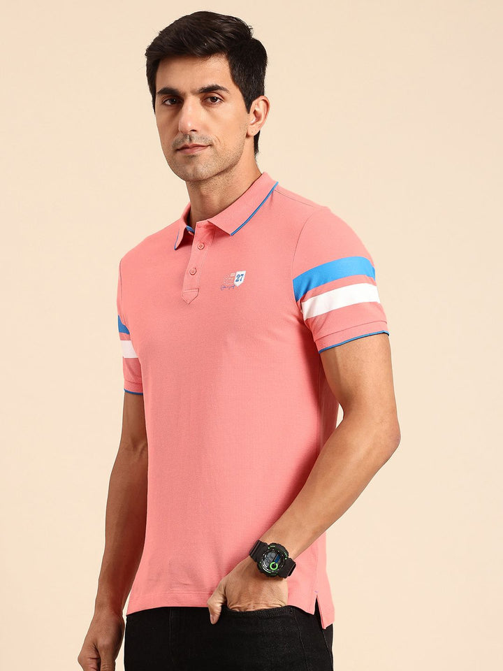 Being Human Pure Cotton Polo Collar T-shirt