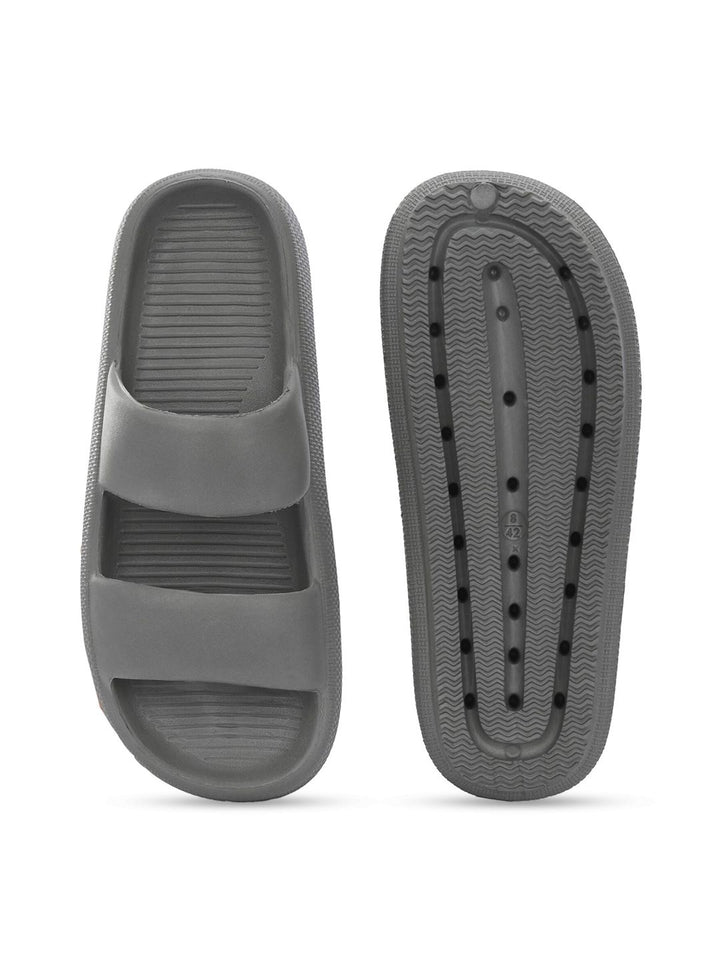 HRX by Hrithik Roshan Men Olive Green Rubber Sliders