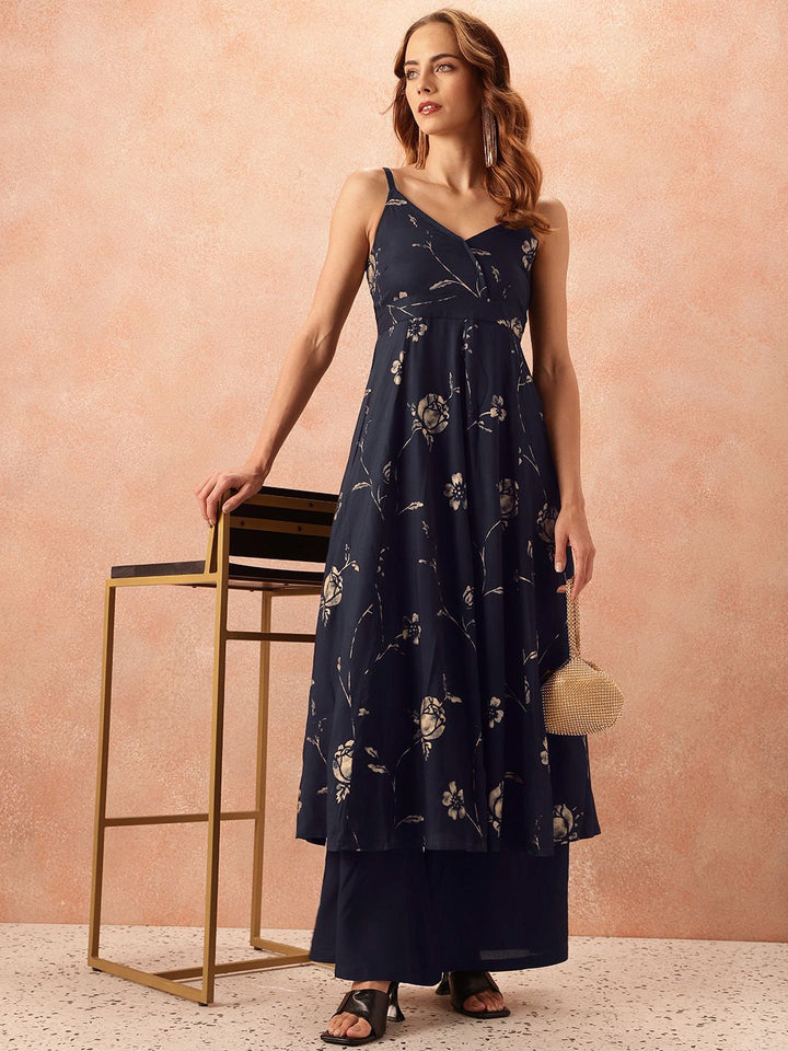 all about you Floral Printed Kurta & Palazzos